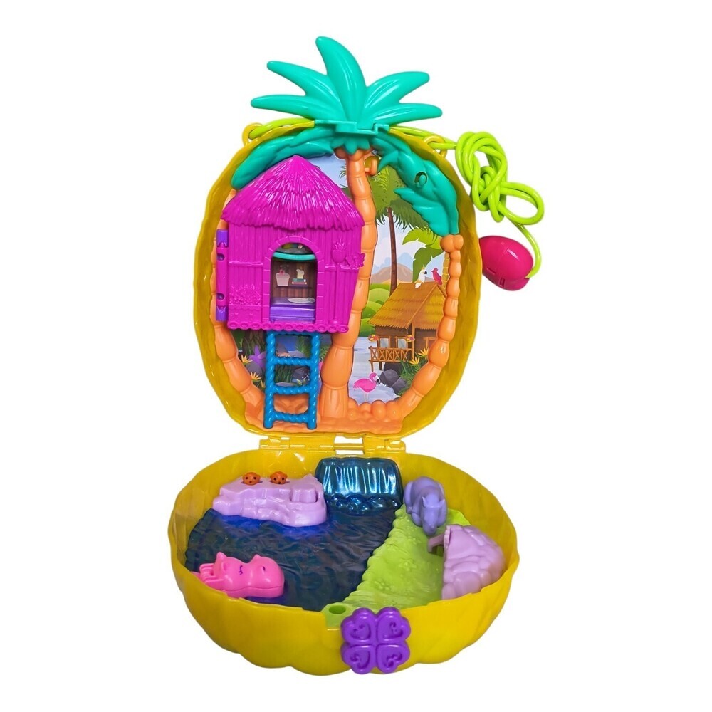 Polly Pocket - Tropicool Pineapple Wearable Purse Compact (Mattel)